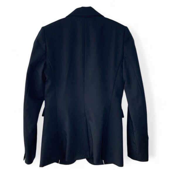 MNG Mango One Button Navy Blue Blazer Women's Size 2 NWOT - Picture 3 of 8